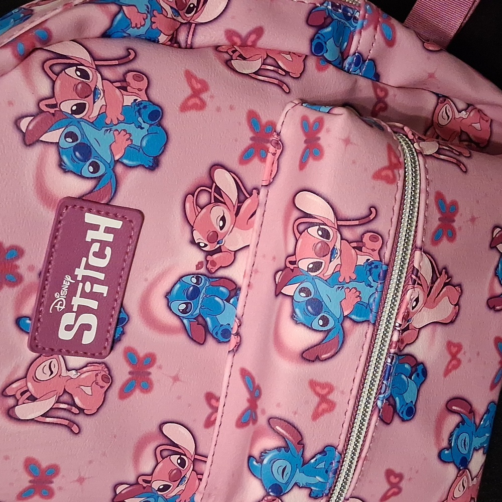 Disney Stitch Pink Kids Backpack - Picture 2 of 13